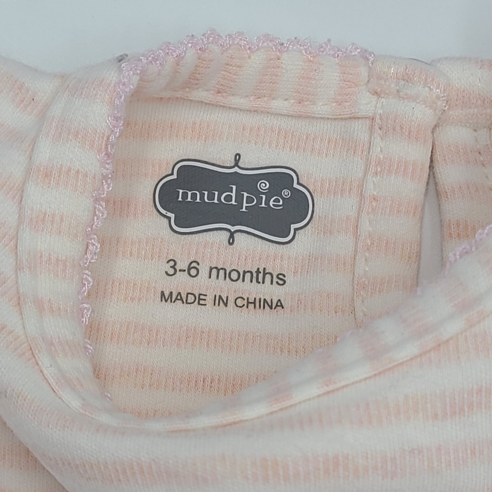 Mud Pie baby girl bunny outfit with tutu size  3-6 months - Picture 4 of 5